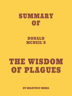 cover image of Summary of Donald McNeil's the Wisdom of Plagues